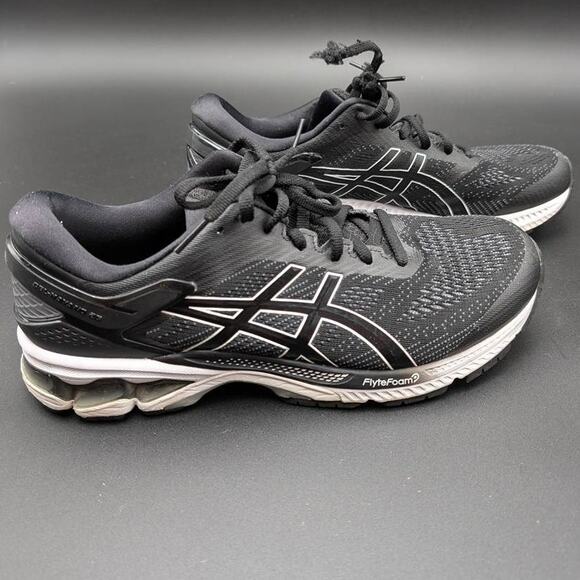 Asics Gel-Kayano 26 Sneakers Mens 10 Black FlyteFoam Cushioned Lace Shoes READ main image 4